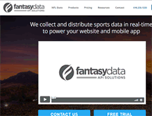 Tablet Screenshot of fantasydata.com